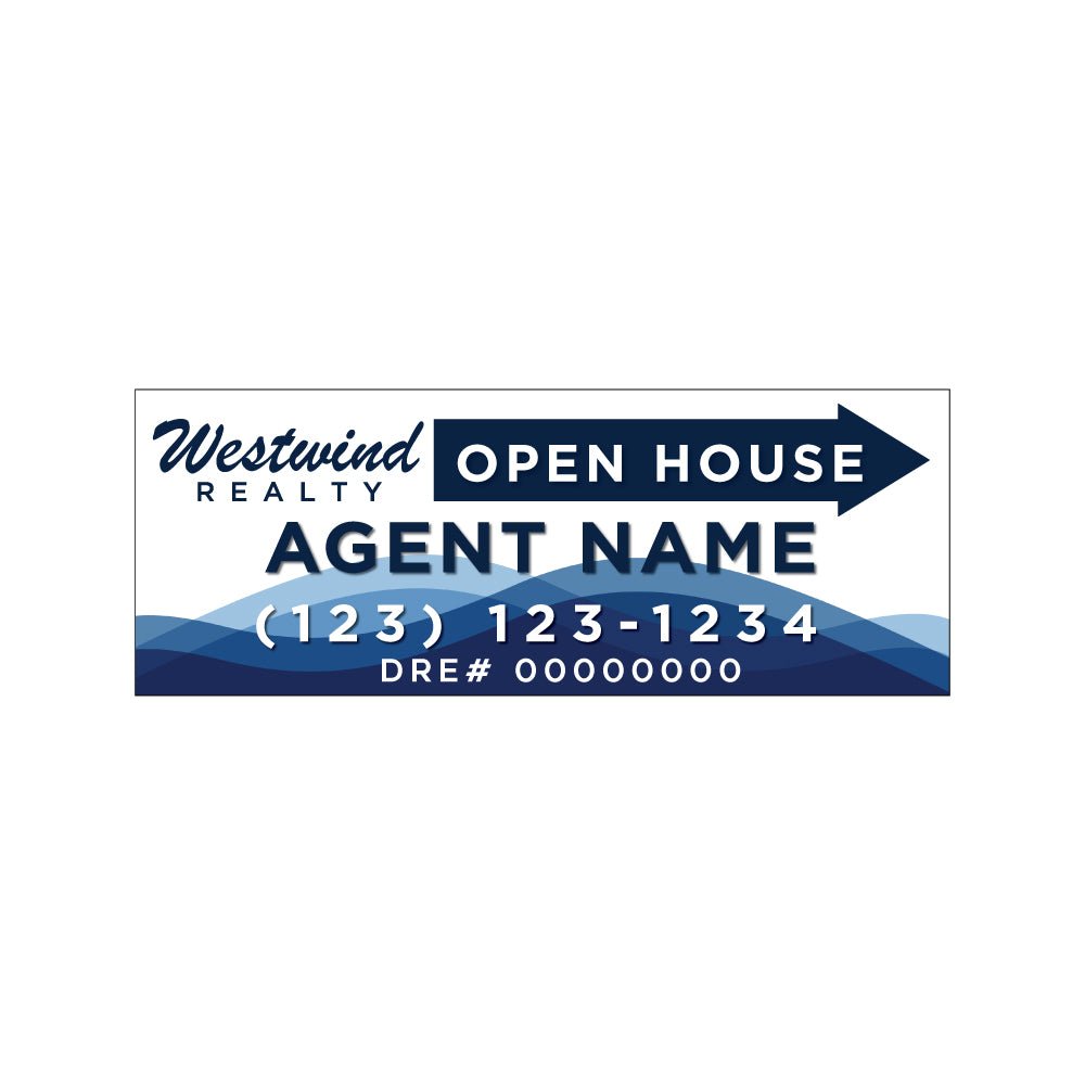 Westwind Realty - Open House Signs | 24x9 - R.E.S.S. - Real Estate Signs & Services